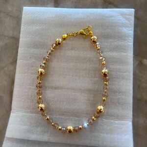 Hand Beaded crystal bracelet